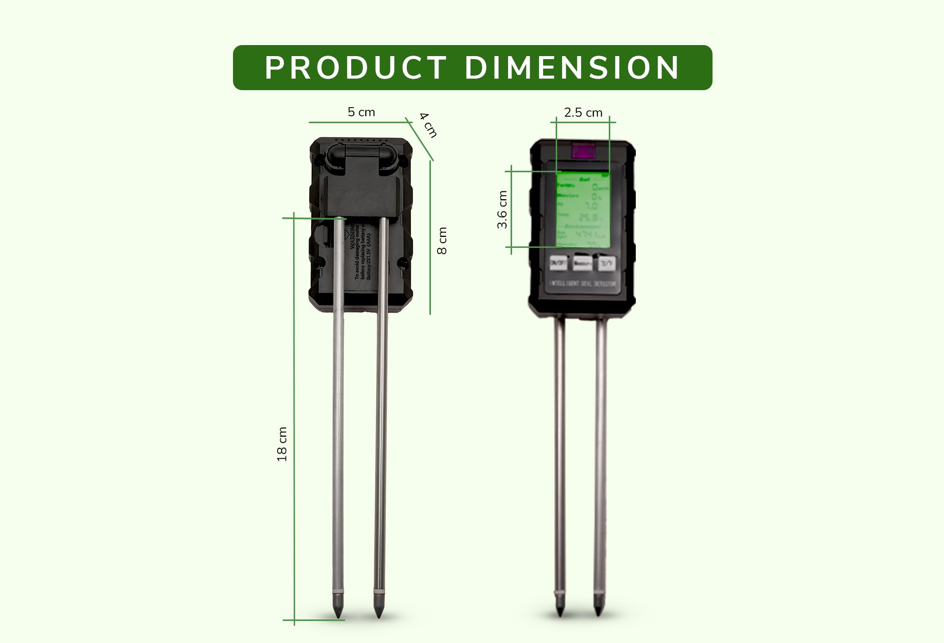 AmiciSense 6-in-1 Soil Tester