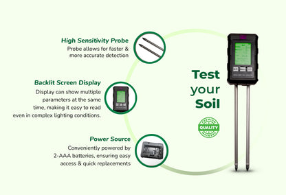 AmiciSense 6-in-1 Soil Tester